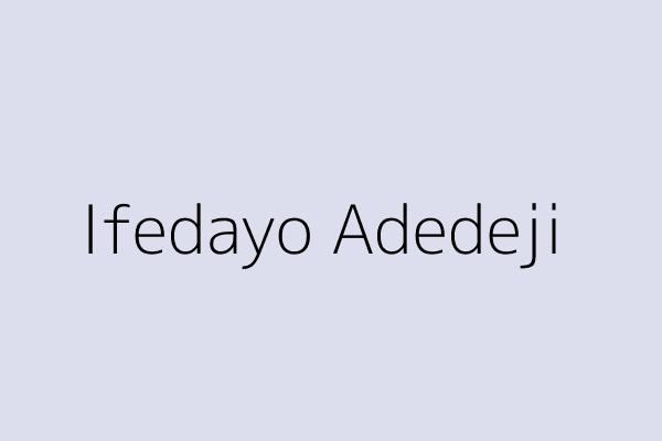 Ifedayo Adedeji